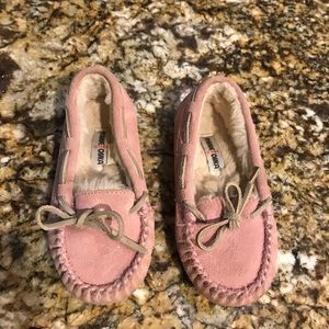 Girls House Slippers by Minnetonka- Size 12